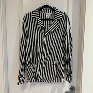 Les Girls Les Boys Stripped PJ Top
